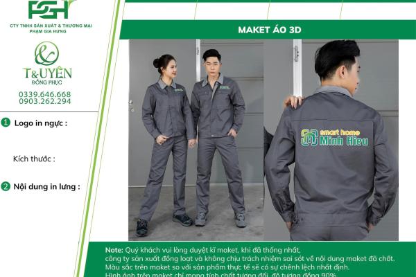 Mẫu Đồng Phục Cho Công Ty Smart Home Minh Hiếu
